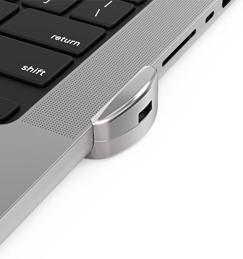 Compulocks Ledge Lock Adapter with Combination Cable Lock for MacBook Pro 14-Inch M1, M2, M3, M5 – Secure Anti-Theft Locking System for MacBook - Silver - Image 3